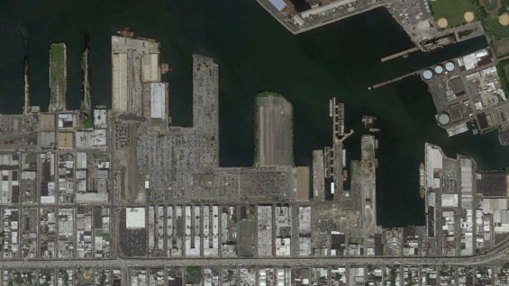South Brooklyn Waterfront, Google Earth